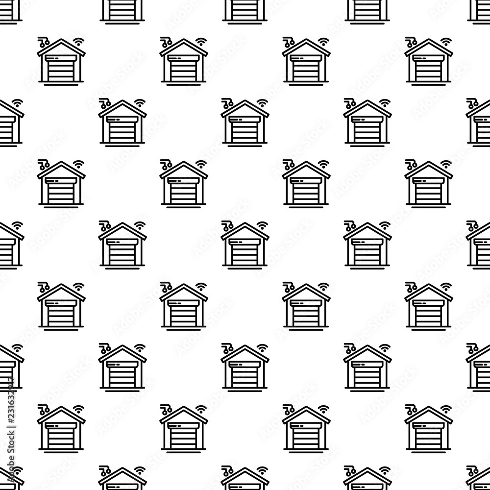 Smart garage pattern seamless repeat background for any web design Smart garage pattern seamless repeat background for any web design