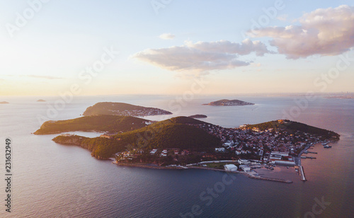 Foto view of prince island in istanbul Turkey