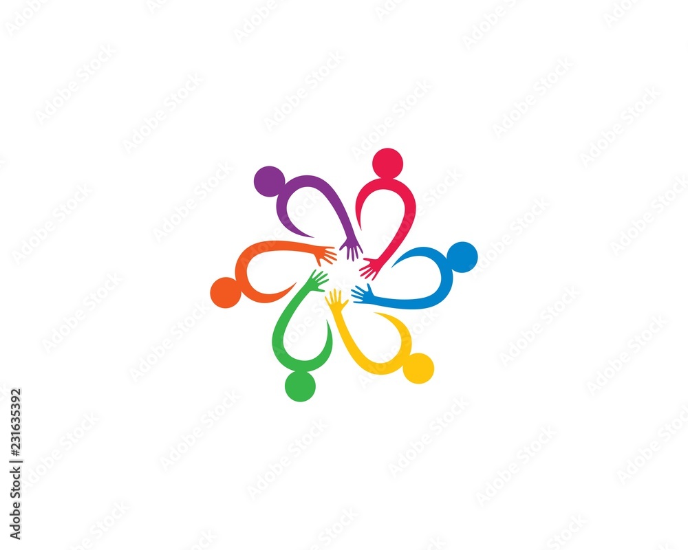 Fototapeta premium Community logo illustration