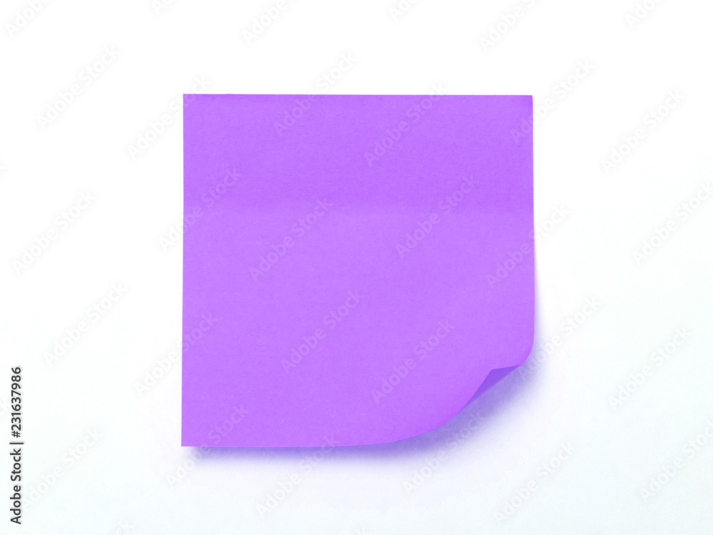 Purple sticky note
