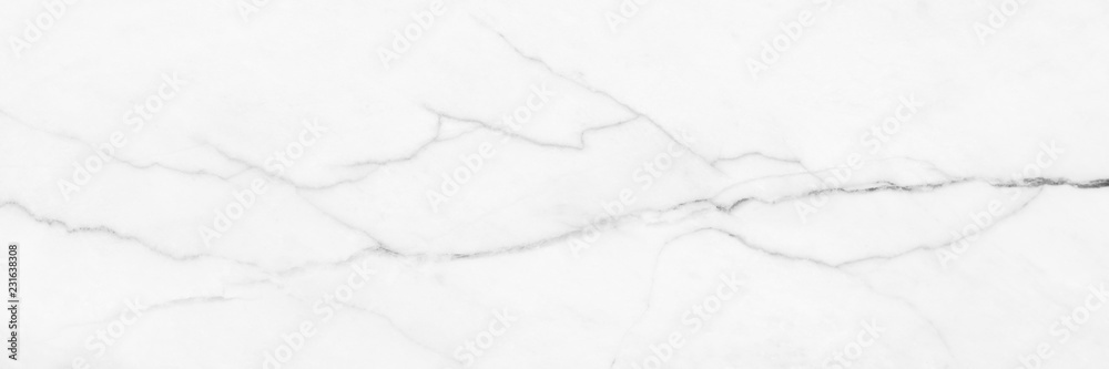 Fototapeta premium panoramic white background from marble stone texture for design