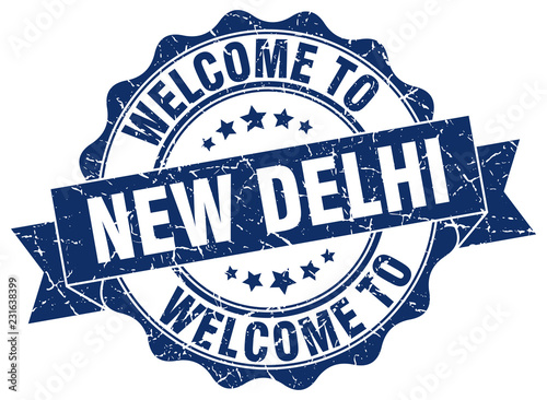 New Delhi round ribbon seal