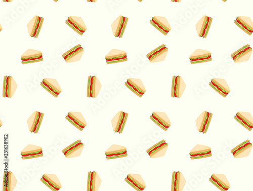 Sandwiches pattern background