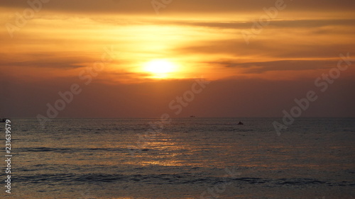 Sunset scene at Batu Ferringhi Beach in Penang © craigansibin