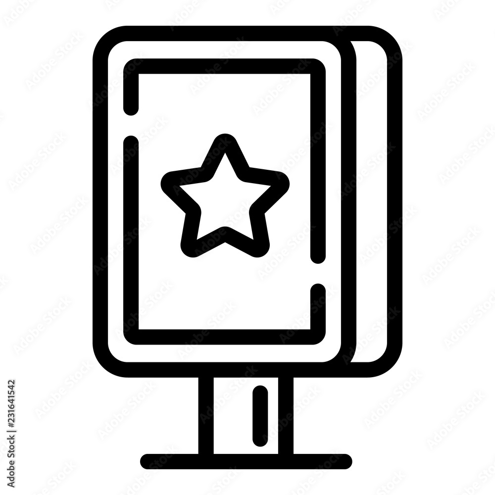 Street light box icon. Outline street light box vector icon for web design isolated on white background Street light box icon. Outline street light box vector icon for web design isolated on white background