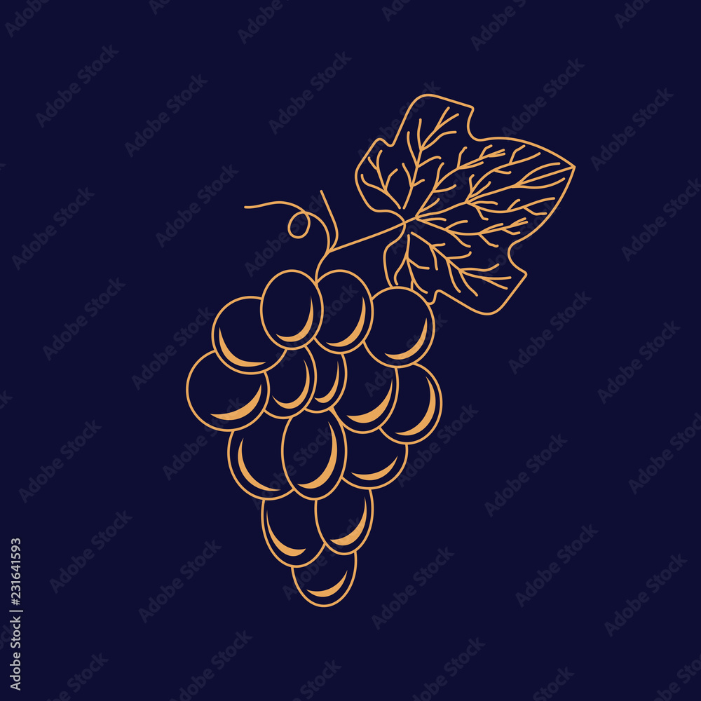 Creative Grape Line Logo