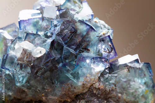Fluorite mineral specimen rock gem stone quartz gemstone