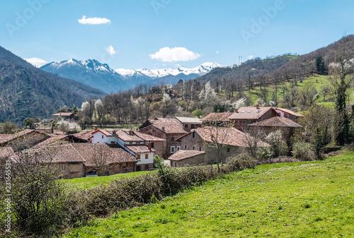 Mogrovejo village in the north of Spain photo