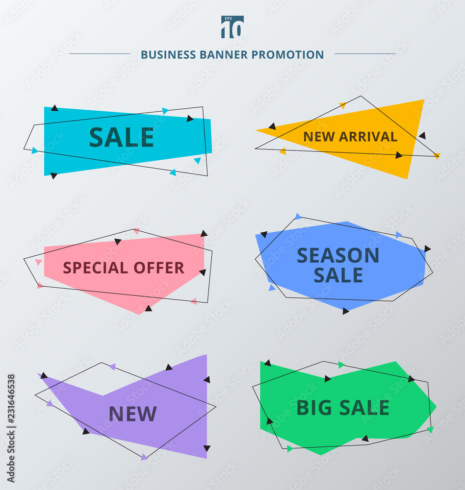 Set of sale promotion and discount offer ribbons or banner tags. Set of sale promotion and discount offer ribbons or banner tags.