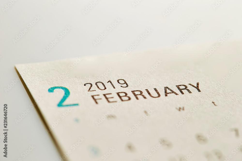 2019 February calendar background 2019 February calendar background