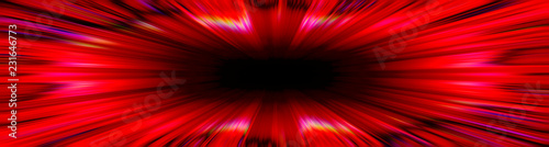 Red starburst explosion banner