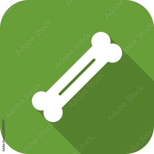 Bone Medical Round Corner Shadowed Icon