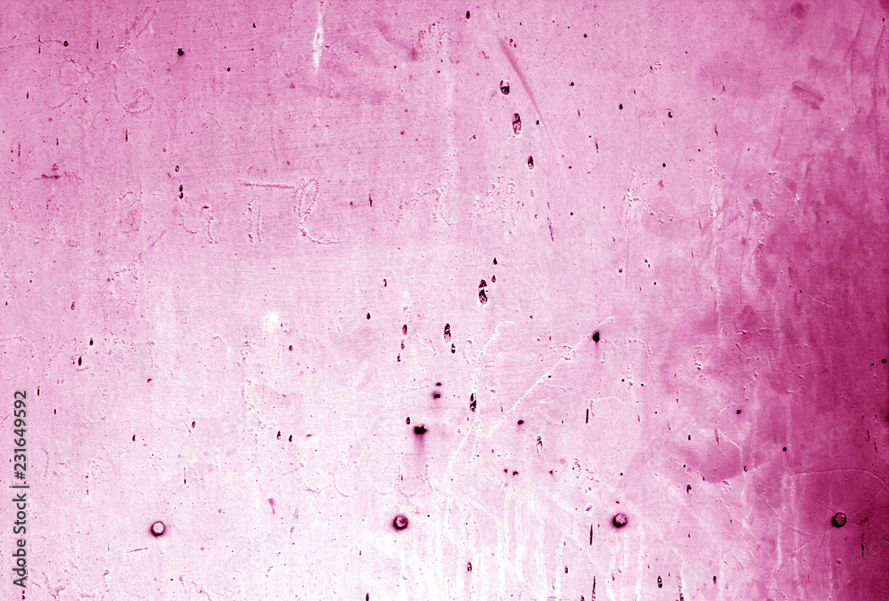 Part grungy metal door with rust in pink color. Part grungy metal door with rust in pink color.