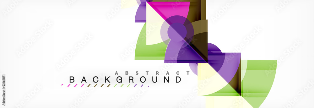 Trendy circles composition geometric background Trendy circles composition geometric background