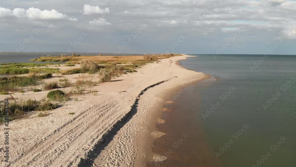 Black Sea Coast With Estuary and Narrow Spit Black Sea Coast With Estuary and Narrow Spit