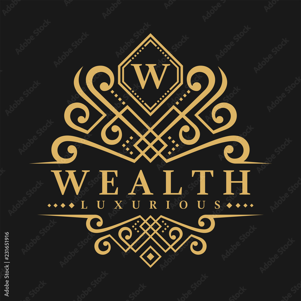 Letter W Logo - Classic Luxurious Style Logo Template