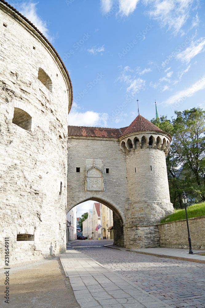 Great Coastal Gate in old Tallinn, Estonia