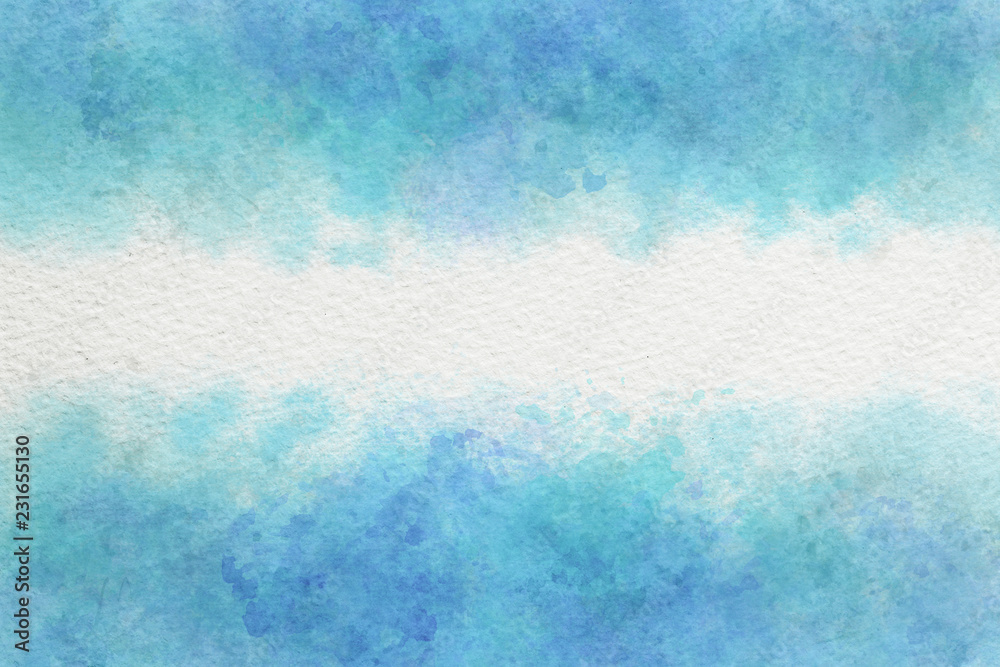 ブルー 抽象 水彩 テクスチャ 背景