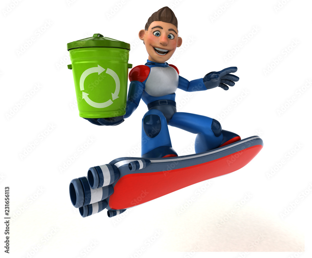 Super modern superhero - 3D Illustration Super modern superhero - 3D Illustration