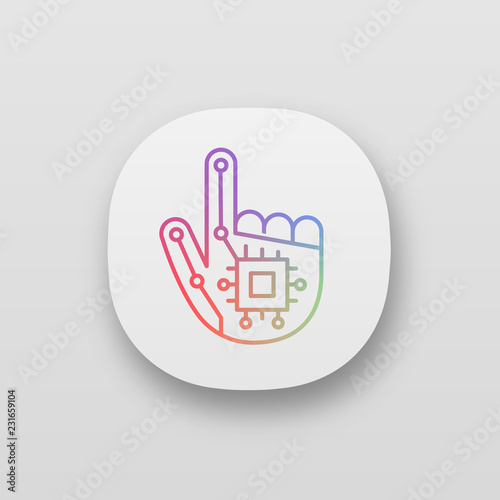 Robotic hand app icon