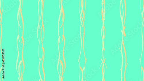 Easy pattern from smooth wavy color lines The element of beautiful design packaging, tiles, textiles, wallpapers, covers, cards, corporate identity Light calligraphic waves