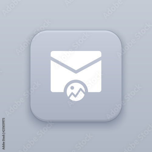 Mail image, mms button, best vector