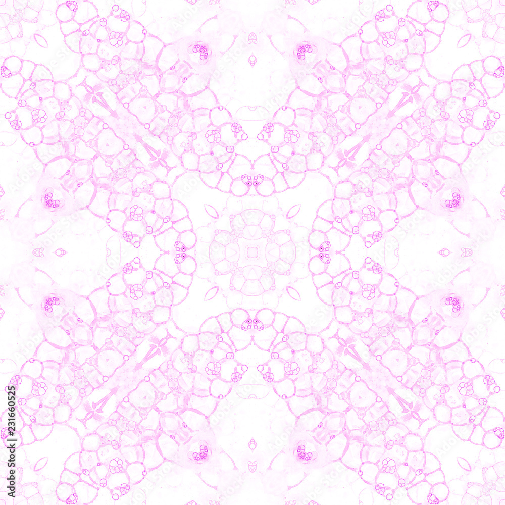 Pink seamless pattern. Amazing delicate soap bubbl Pink seamless pattern. Amazing delicate soap bubbl