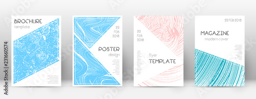 Cover page design template. Triangle brochure layo