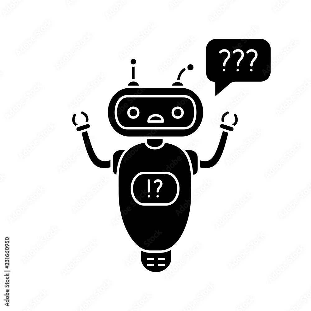 Help chatbot glyph icon Help chatbot glyph icon