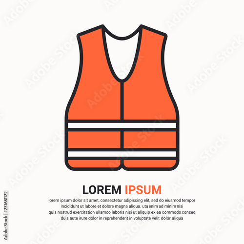 Safety vest icon