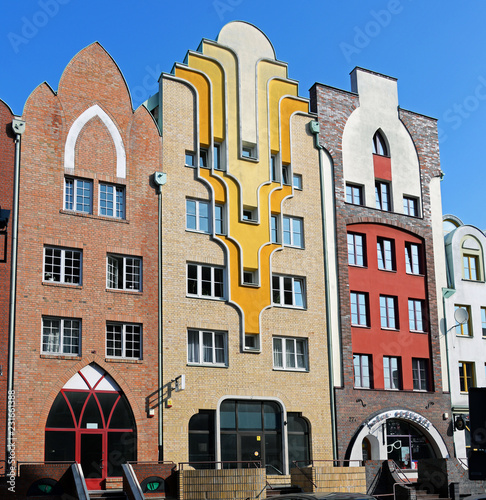 Fototapeta Naklejka Na Ścianę i Meble -  Häuserzeile in der Altstadt von Elblag