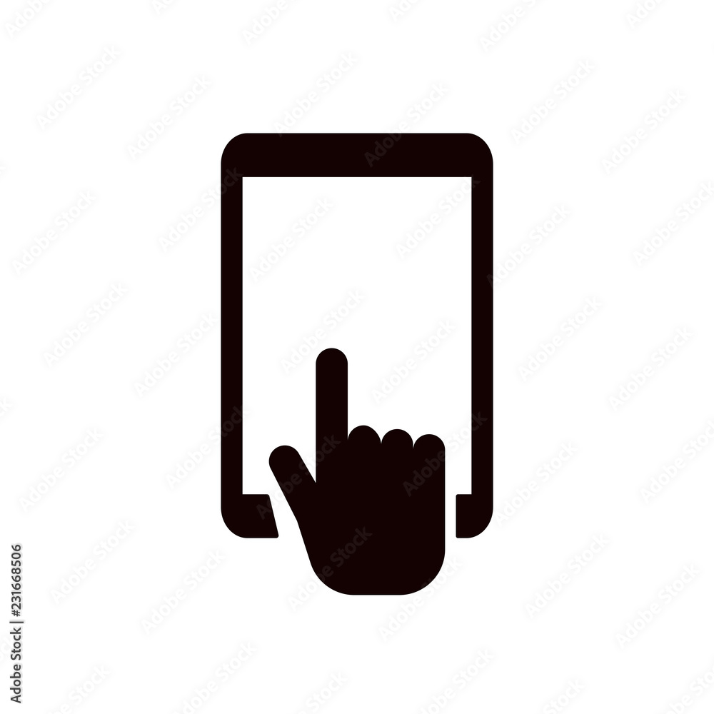 Touch screen vector icon Touch screen vector icon