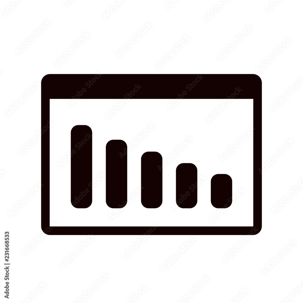 Volume Bars vector icon Volume Bars vector icon