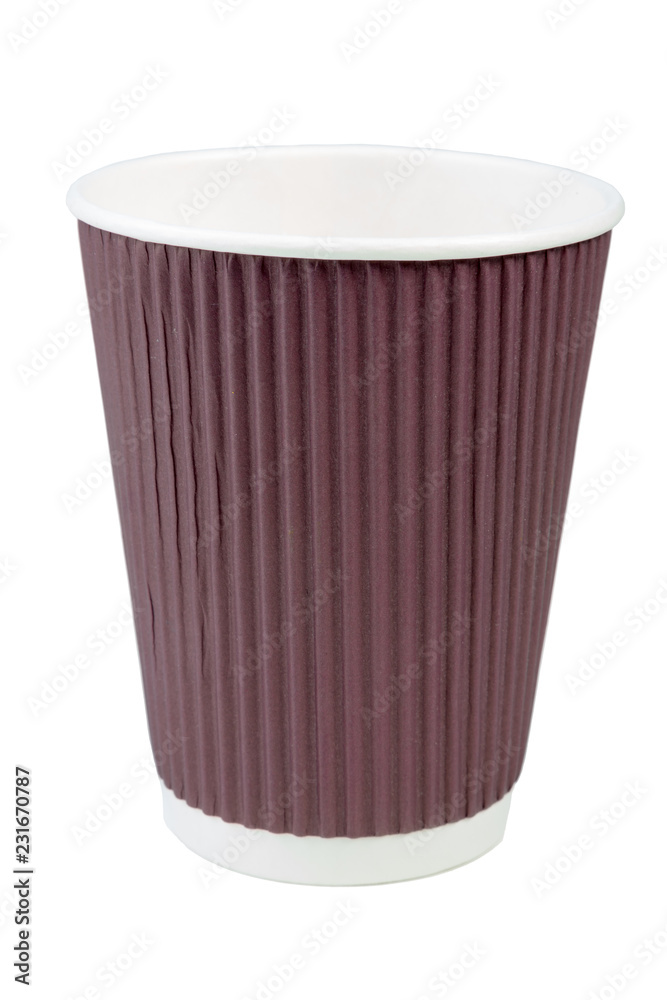custom made wallpaper toronto digitalDisposable paper coffee cup isolated on white background. Collection