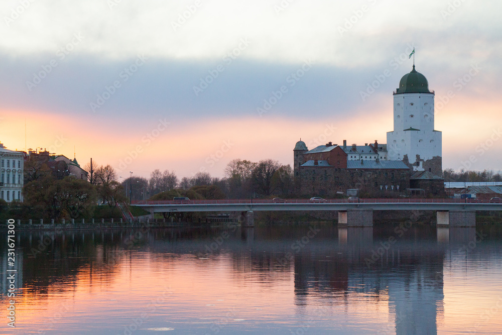 ancient castle in vyborg