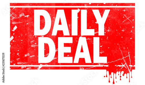 Daily deals in red frame