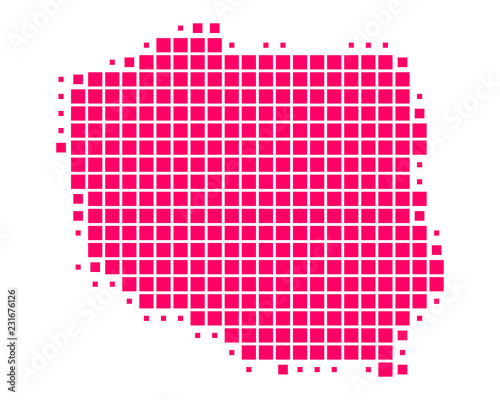 Obraz Dibond Mapa polski