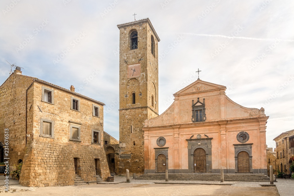 Place and Church of Saint Donato in Civita di Bagnioregio - Italy