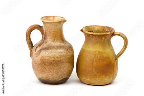 Clay pots, old ceramic vases