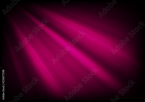 Dark purple glowing luminous rays abstract background