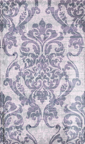 Vintage baroque pattern Vector. Luxury ornament background decoration. Old ru...