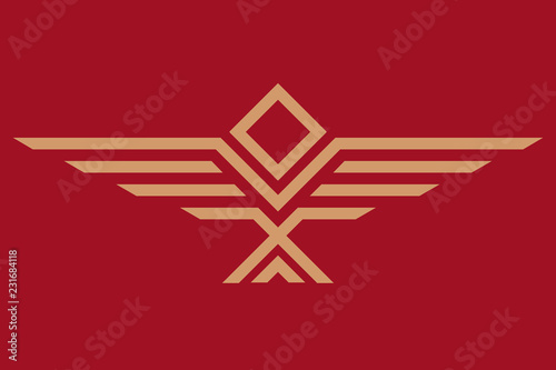 minimum eagle logo, printing on t-shirt