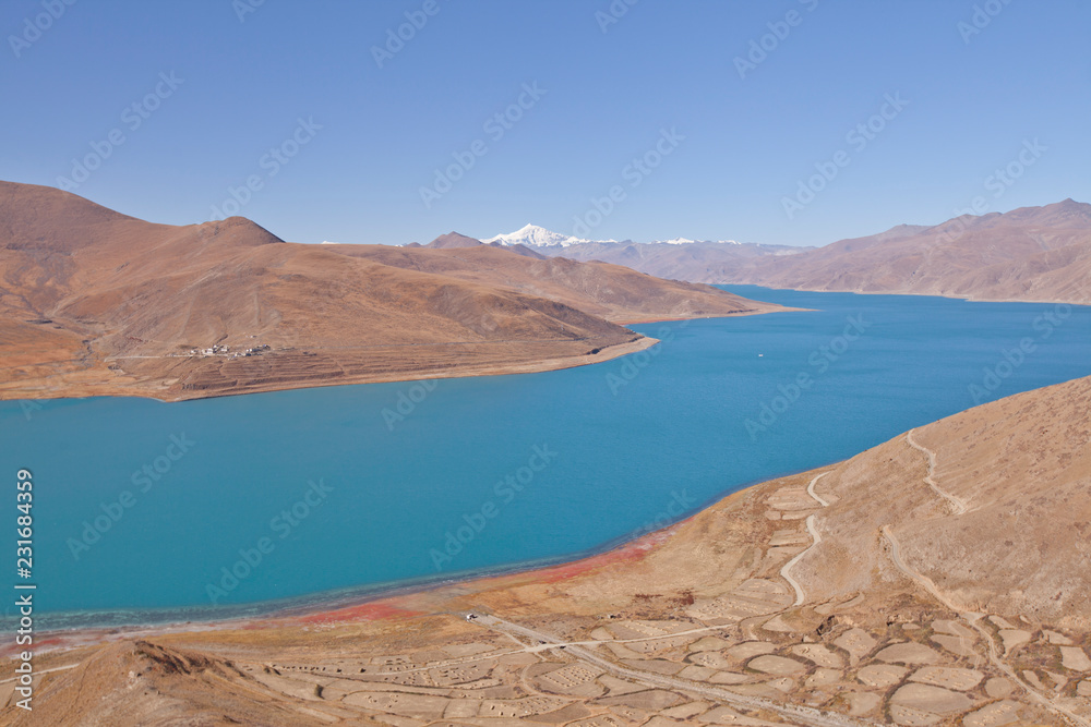 Sacred Lake Yamdrok in Tibet