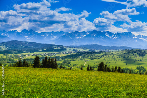 View of Tatra mountains in spring. © gkrphoto