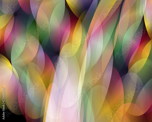 Abstract vector background composed of simple elements