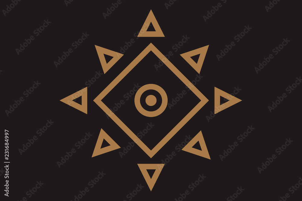 Sacred Symbols Design - Abstract Geometric Illustration Sacred Symbols Design - Abstract Geometric Illustration