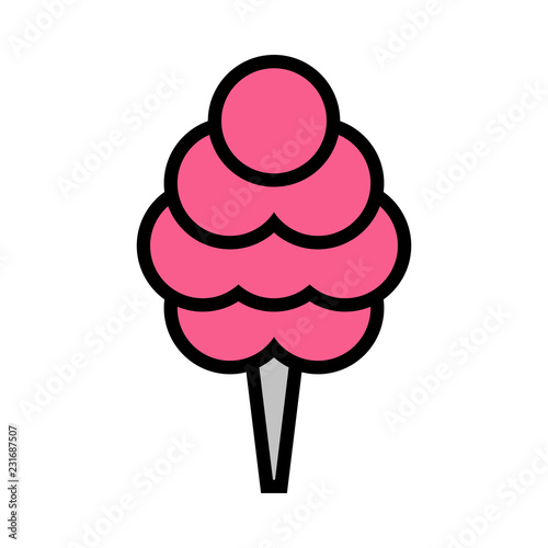 Cotton candy vector