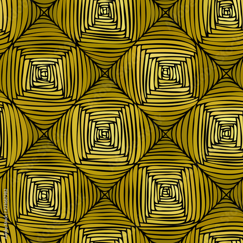 Seamless abstract gold parquet pattern.