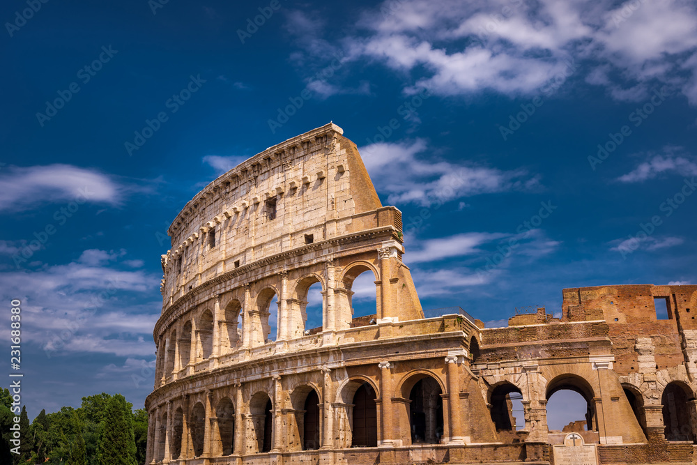 Rome Colosseum Detail Closeup