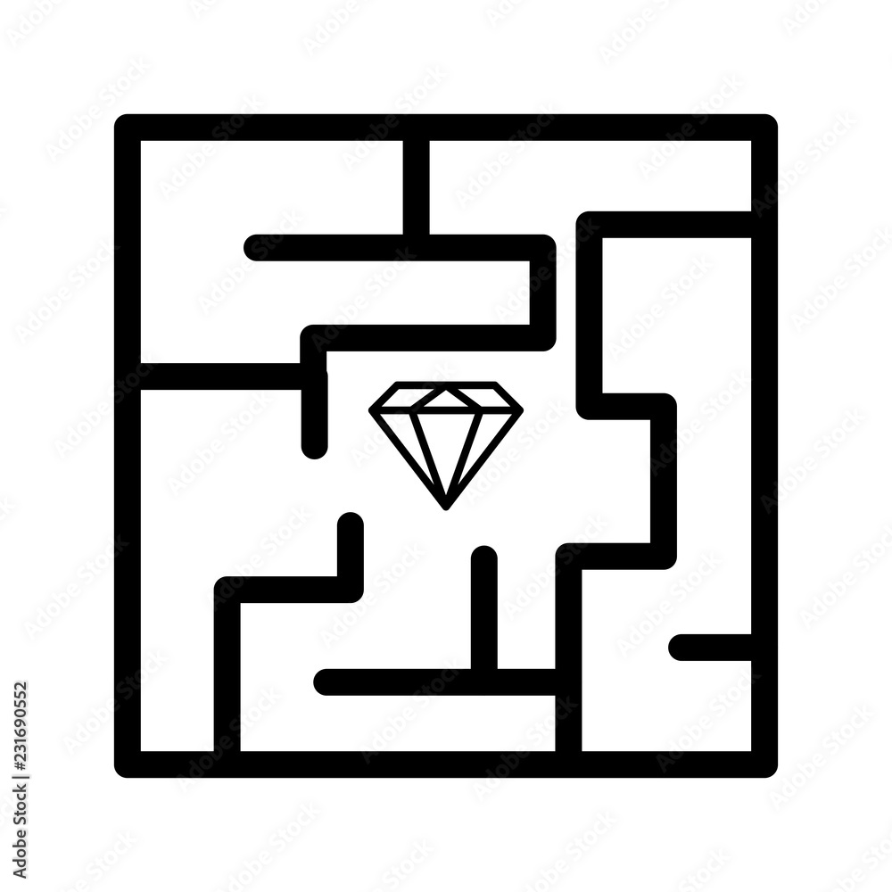 Maze vector icon Maze vector icon